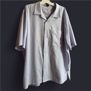 lululemon athletica Men's Casual Purple Gray Button Down Airing Easy XL